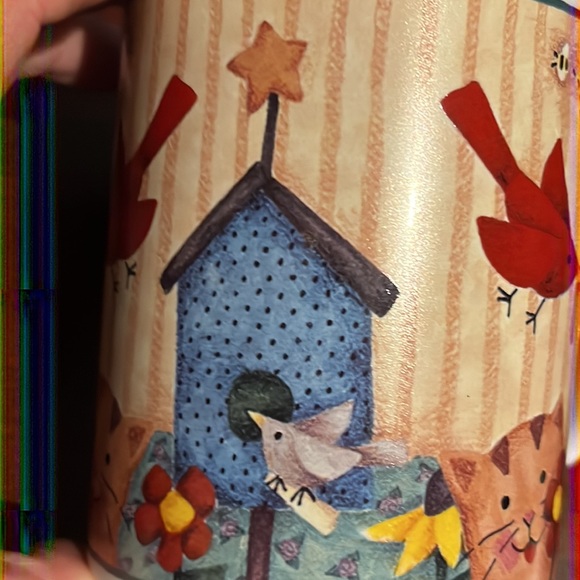 Lang and Wise “Birdsong”  Collector Coffee Mug, 1999, By Debi Hron, 12 oz. - Picture 12 of 14